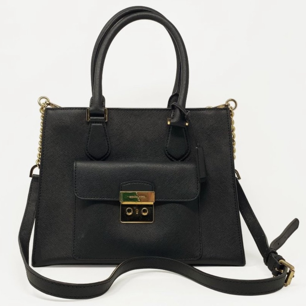 MICHAEL KORS | Bridgette Medium East West Saffiano Leather Tote Bag